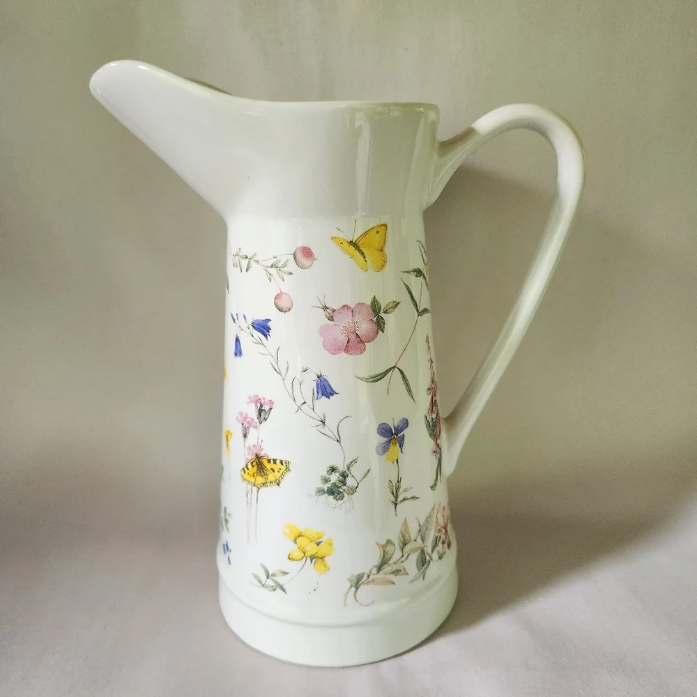 Hallmark Marjolein Bastin Ceramic Flower Pitcher/Vase